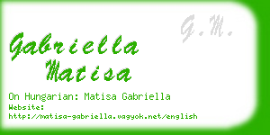 gabriella matisa business card